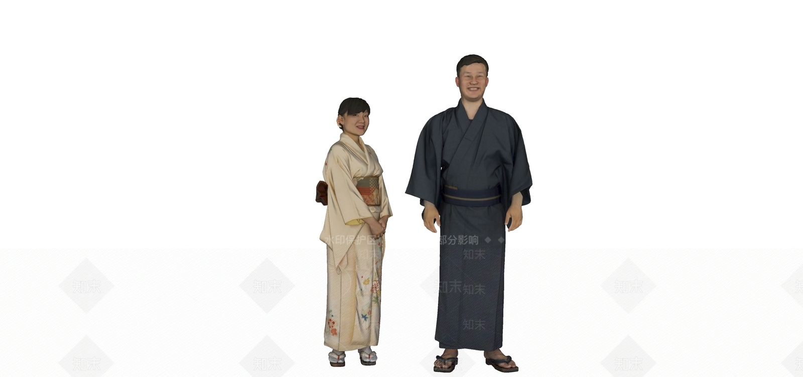 和服人SU模型下载【ID:1158976963】