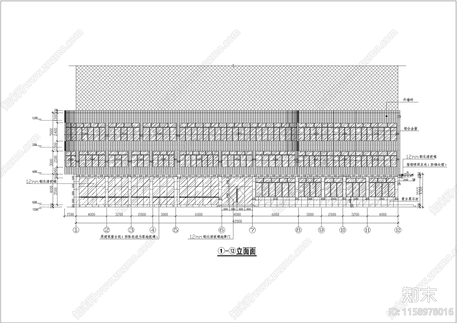 质量安检站办公楼4cad施工图下载【ID:1158978016】