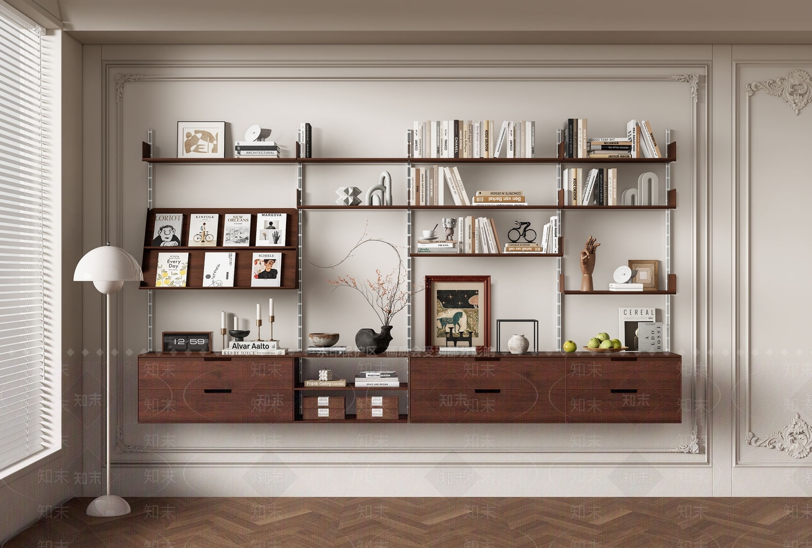 现代书架3D模型下载【ID:1158994692】