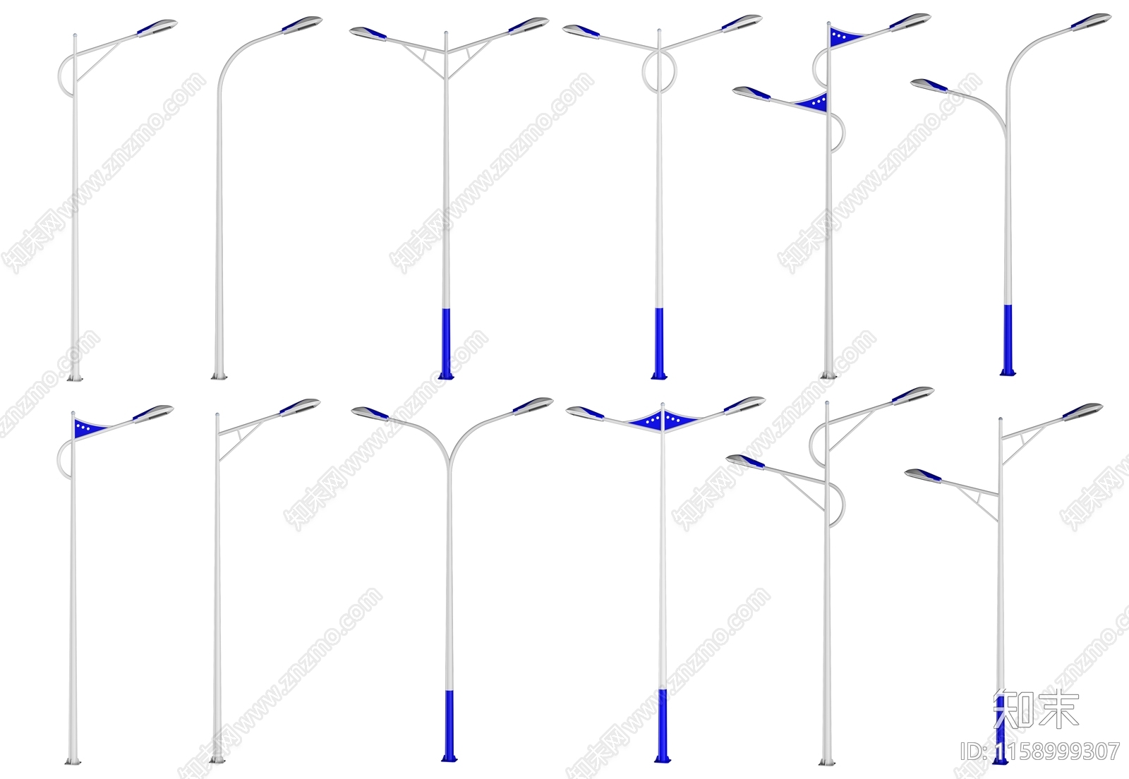 路灯3D模型下载【ID:1158999307】