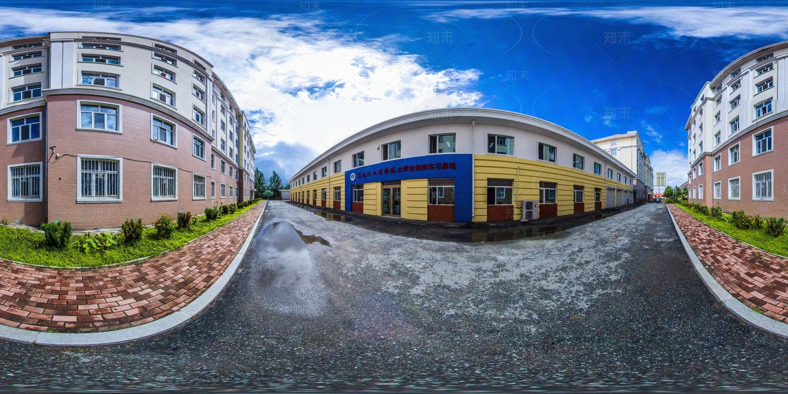 HDR城市小区社区广场全景贴图下载【ID:1159019457】