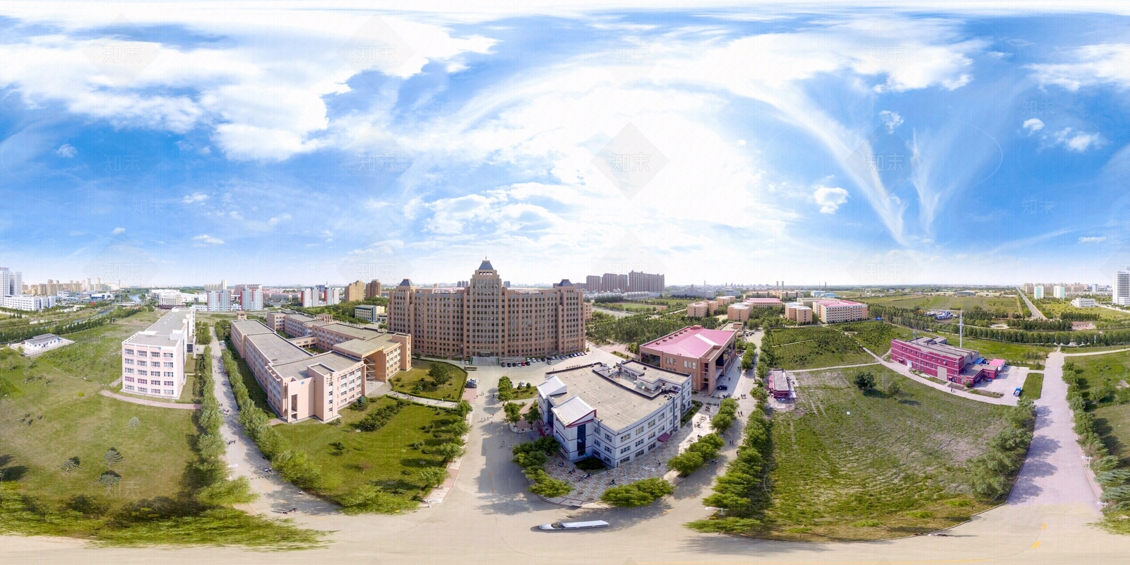 HDR城市小区社区广场全景贴图下载【ID:1159021694】