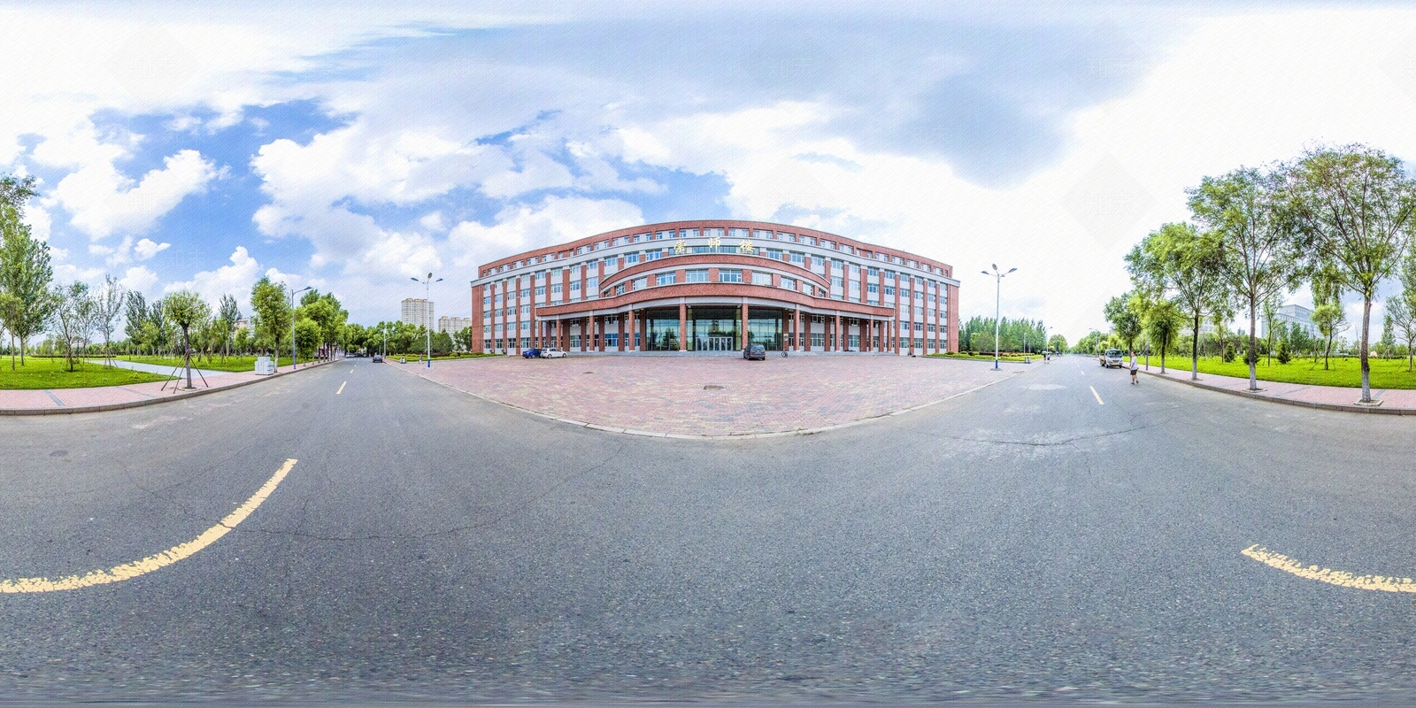HDR城市小区社区广场全景贴图下载【ID:1159023983】