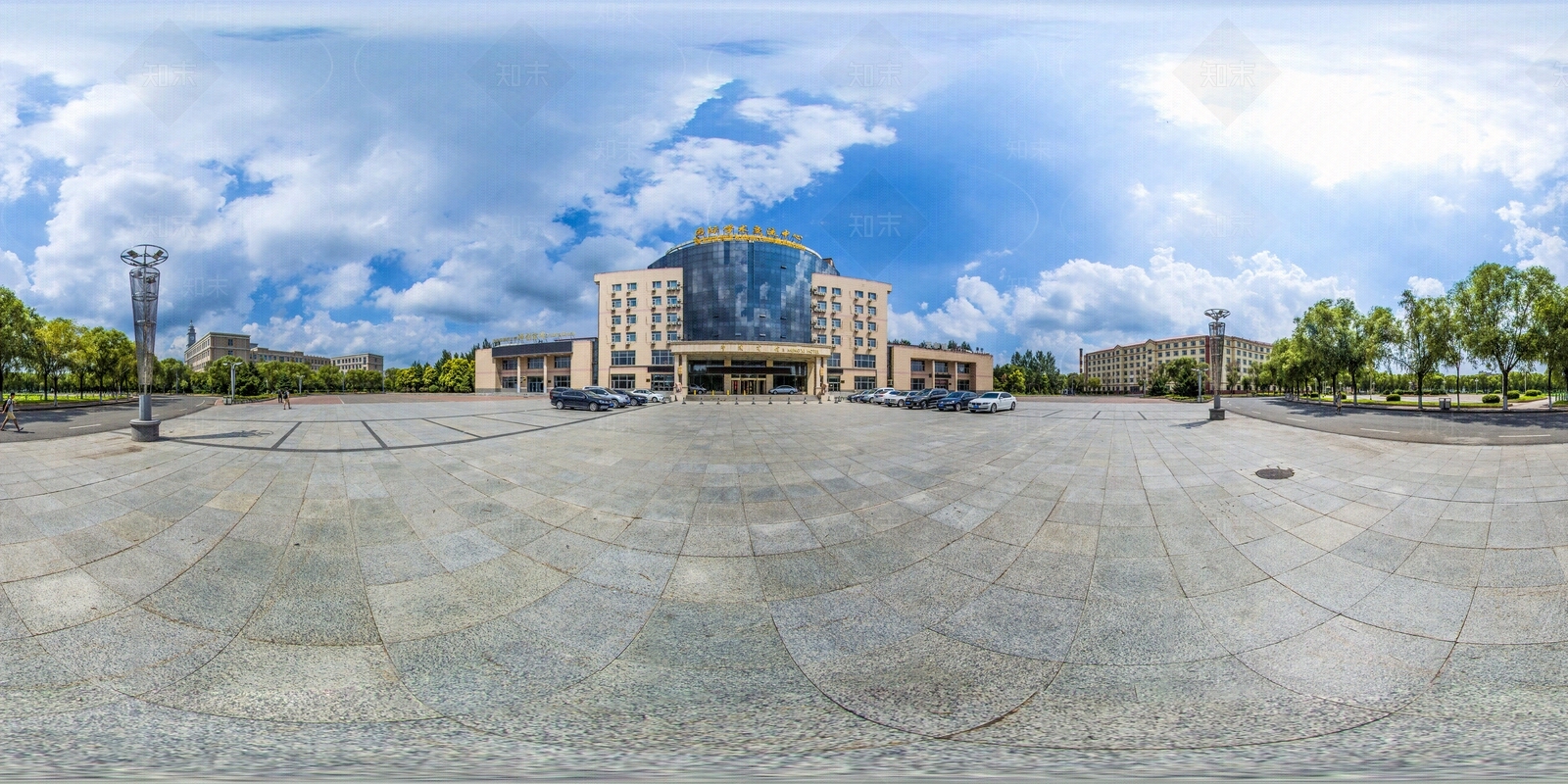 HDR城市小区社区广场全景贴图下载【ID:1159023910】