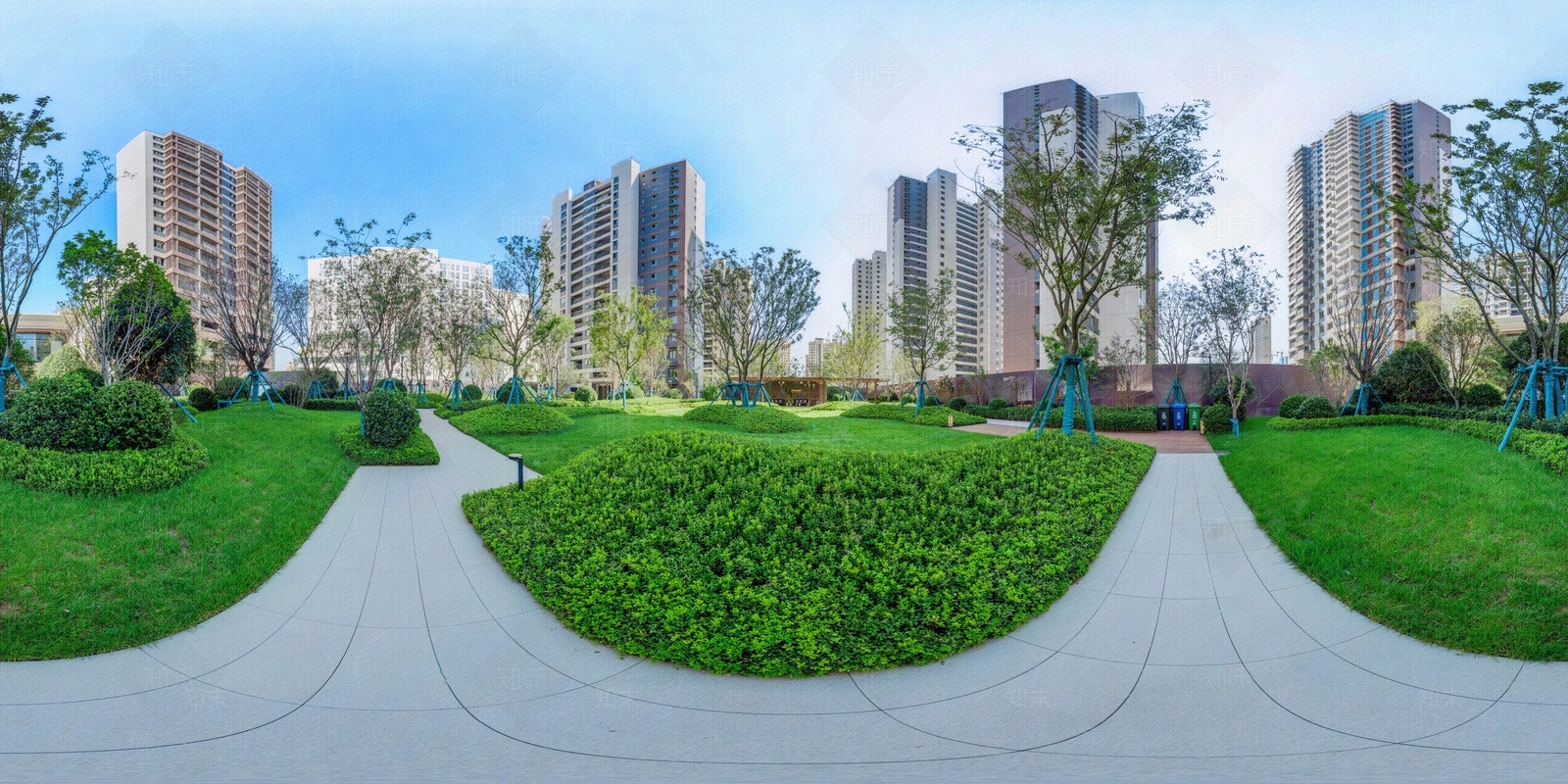 HDR城市小区社区广场全景贴图下载【ID:1159029562】_【知末网贴图库】