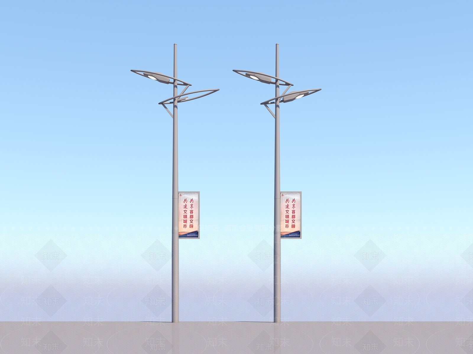 现代路灯3D模型下载【ID:1159026284】