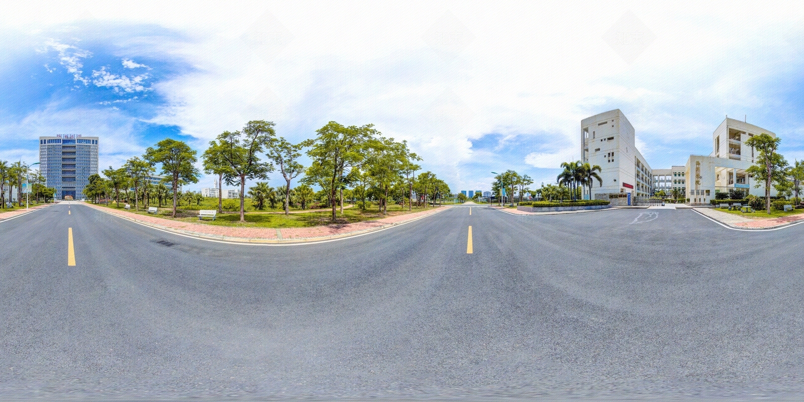 HDR城市小区社区广场全景贴图下载【ID:1159030707】