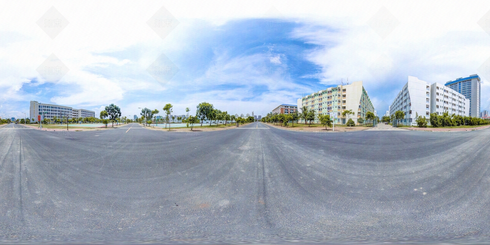 HDR城市小区社区广场全景贴图下载【ID:1159030921】