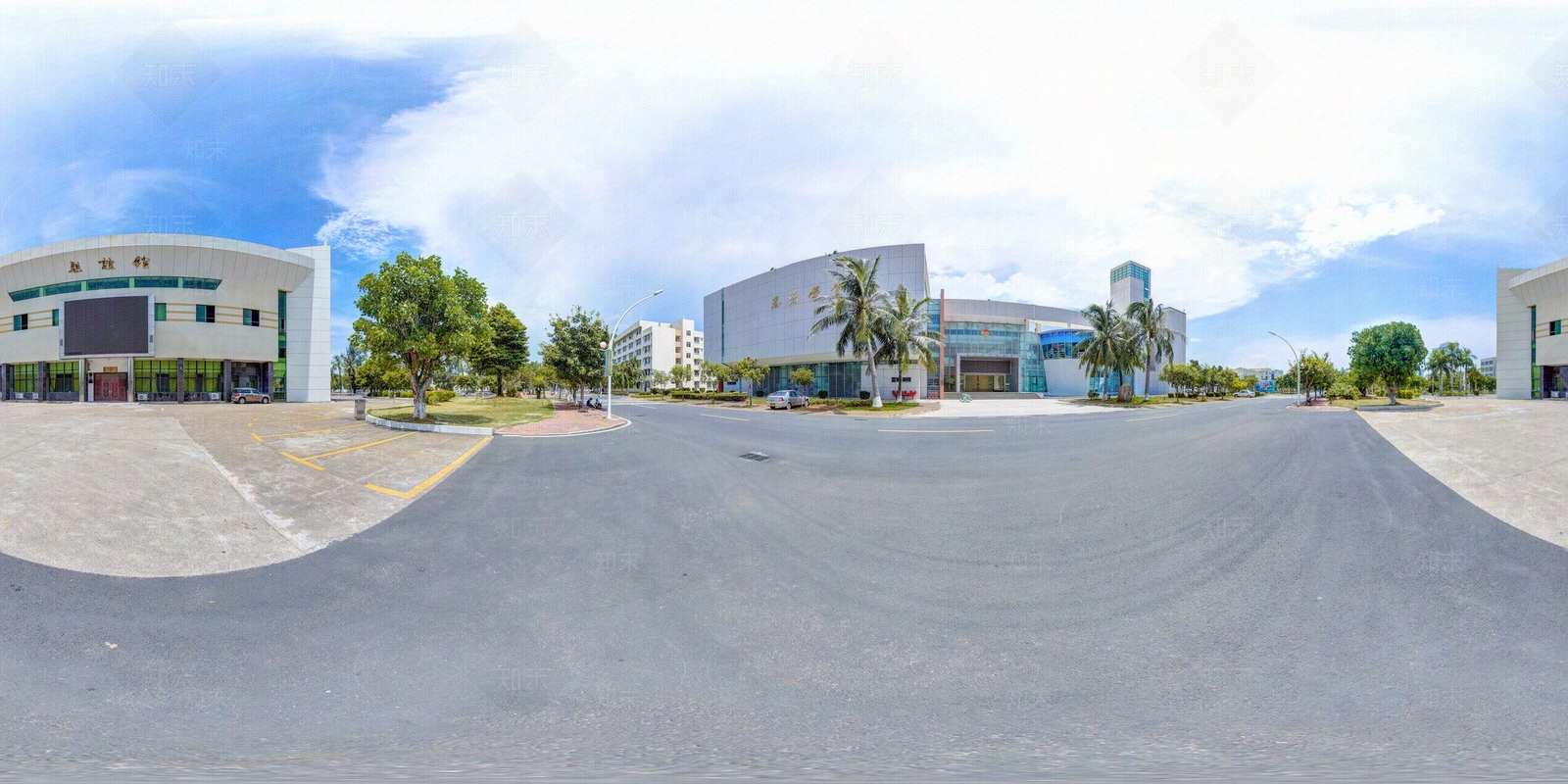 HDR城市小区社区广场全景贴图下载【ID:1159031413】