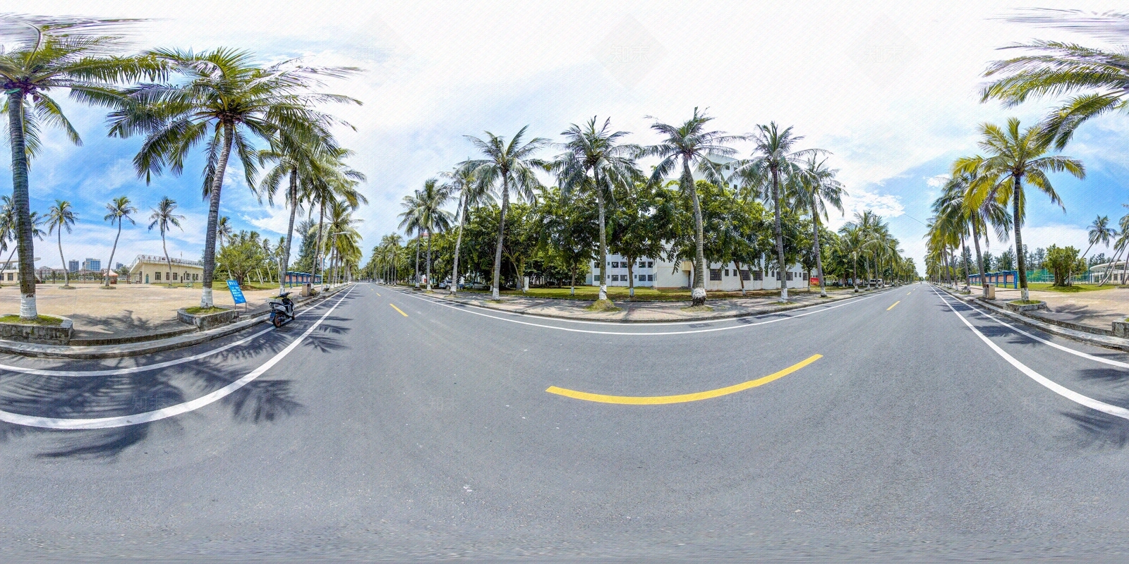 HDR城市小区社区广场全景贴图下载【ID:1159031776】