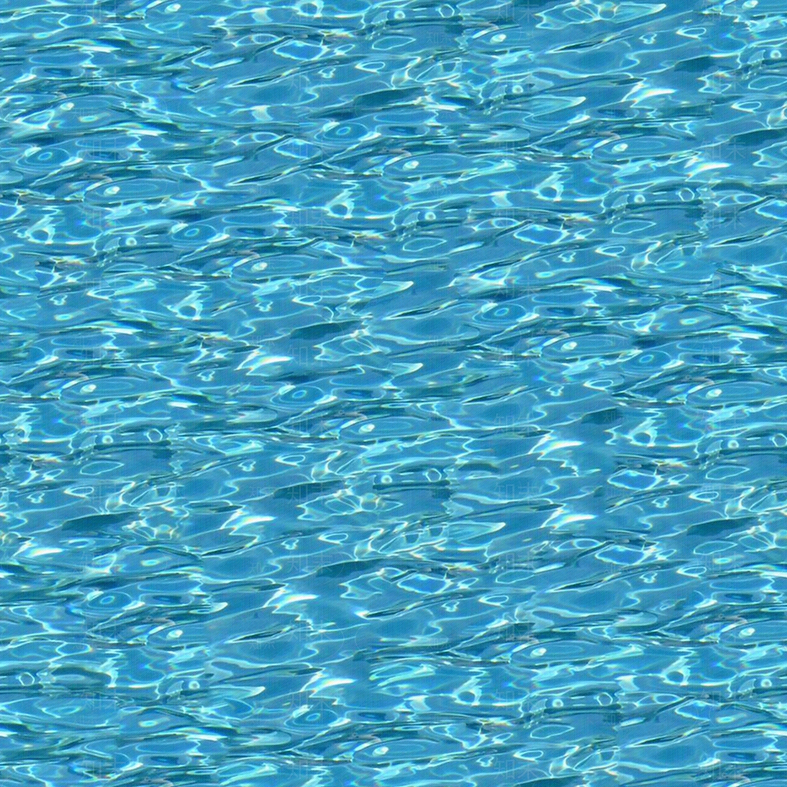 无缝蓝色游泳池水波纹水面水池纹理贴图下载【ID:1159040802】