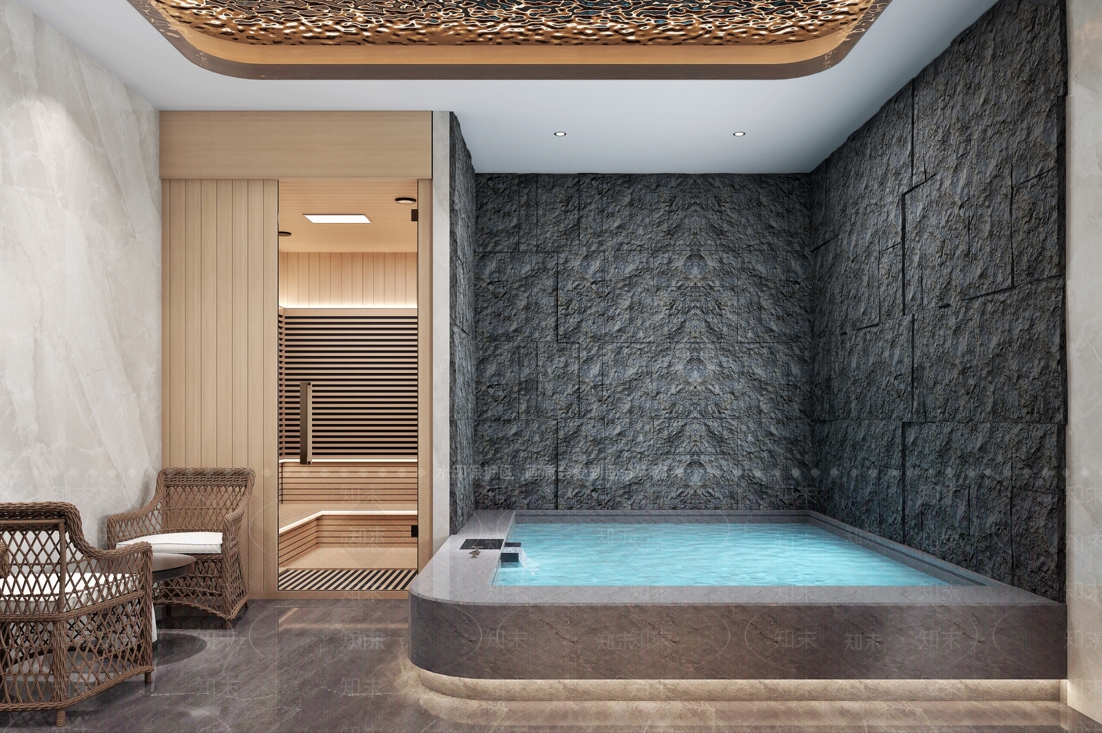 现代洗浴中心3D模型下载【ID:1159041843】