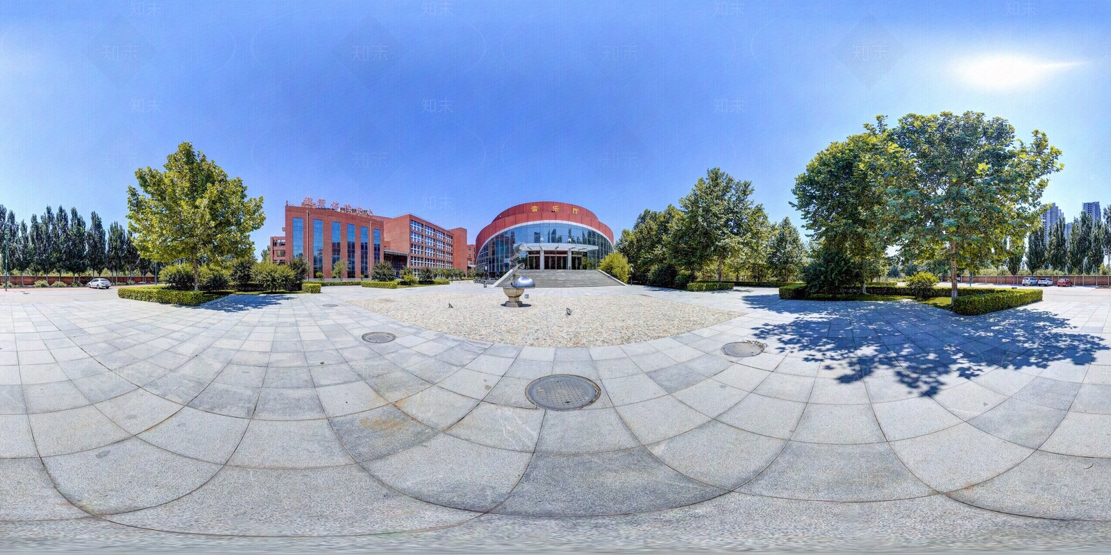 HDR城市小区社区广场全景贴图下载【ID:1159048722】