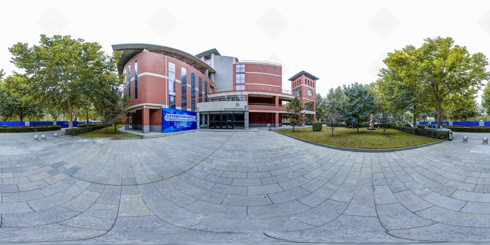 HDR城市小区社区广场全景贴图下载【ID:1159048938】