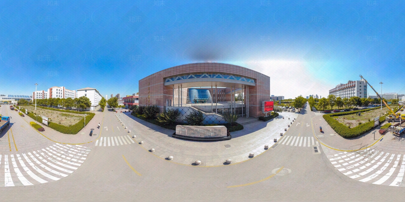 HDR城市小区社区广场全景贴图下载【ID:1159051470】