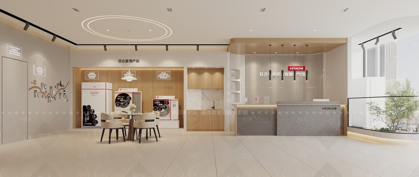 现代空调专卖店3D模型下载【ID:1159070098】