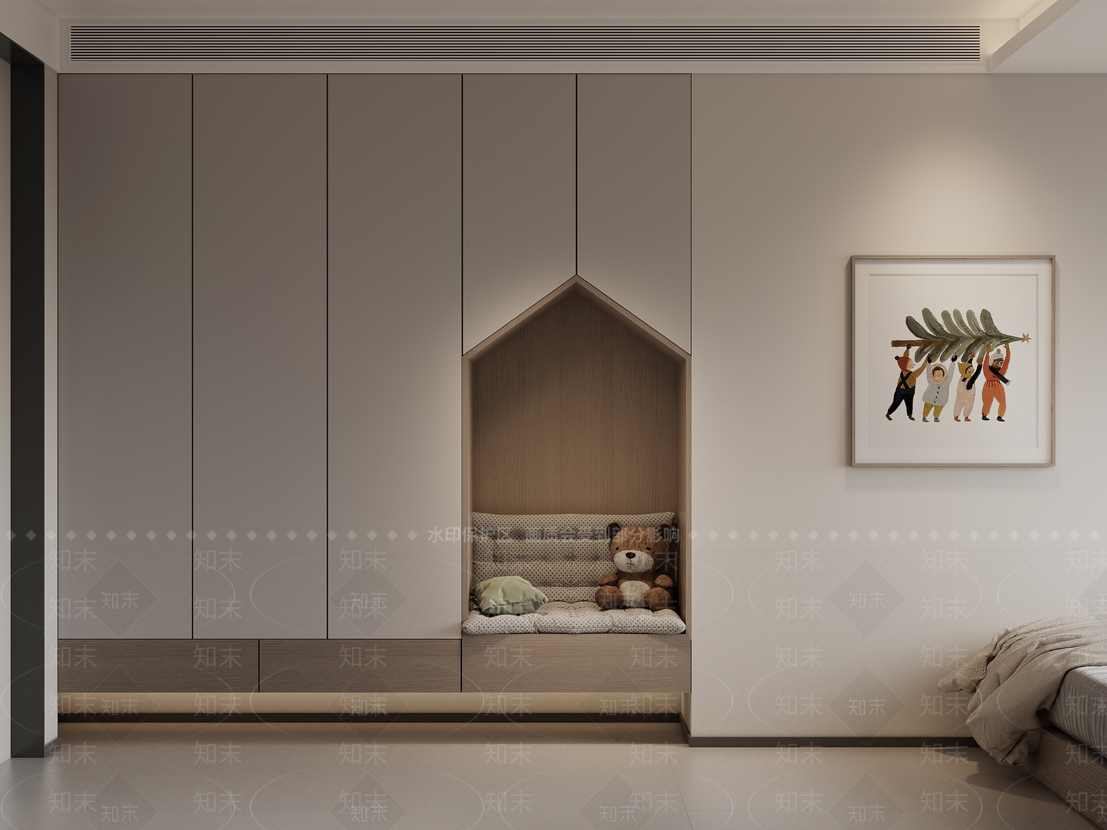 现代儿童娱乐室3D模型下载【ID:1214418787】