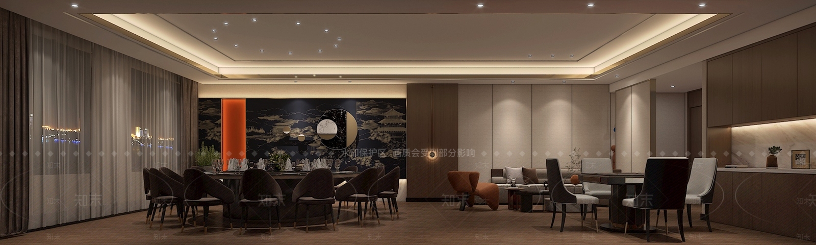 新中式餐饮包间3D模型下载【ID:1159061717】