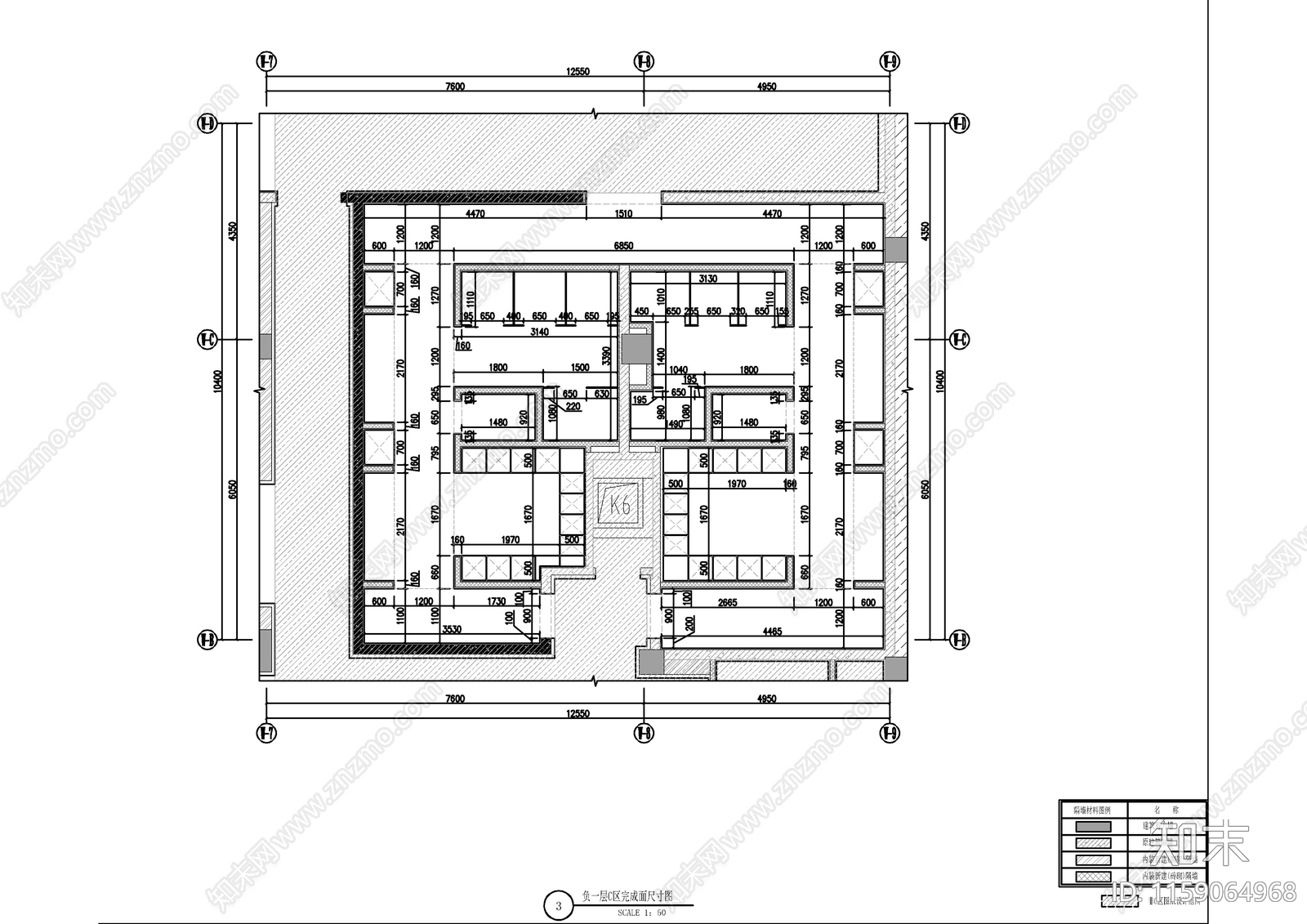 公共更衣室cad施工图下载【ID:1159064968】