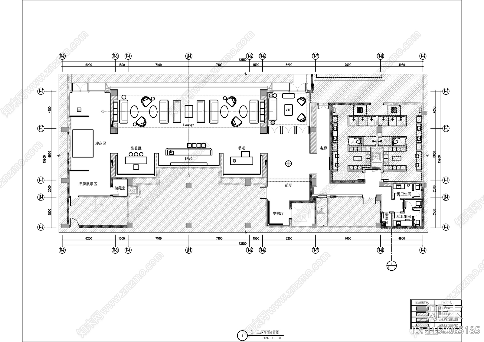 温州会所售楼cad施工图下载【ID:1159065185】