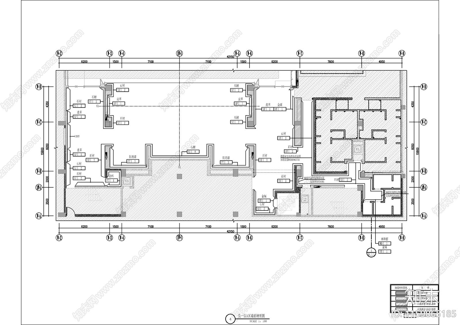 温州会所售楼cad施工图下载【ID:1159065185】