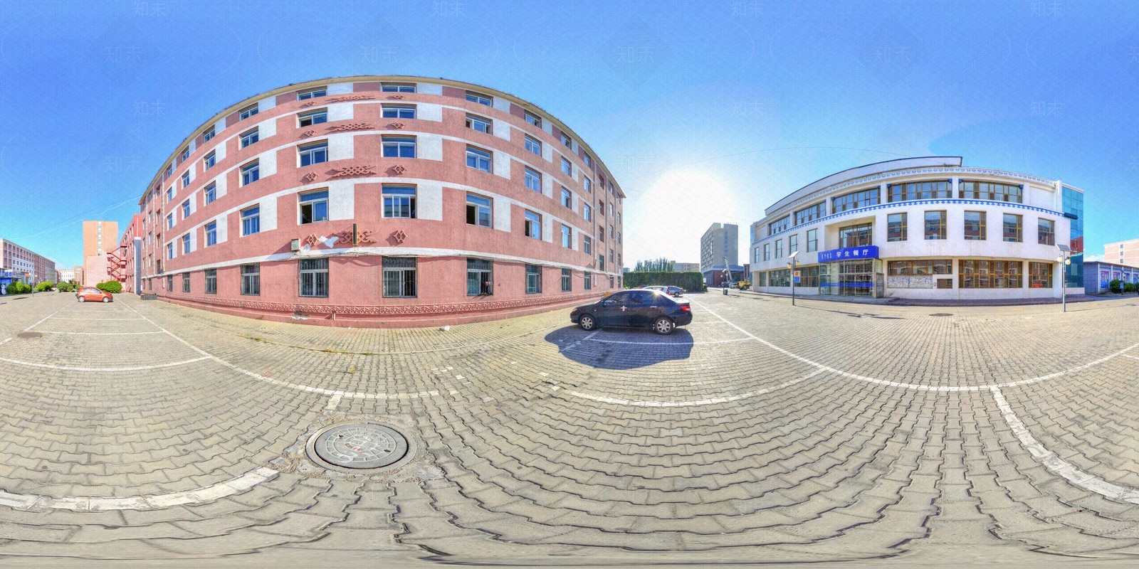 HDR城市小区社区广场全景贴图下载【ID:1159067029】