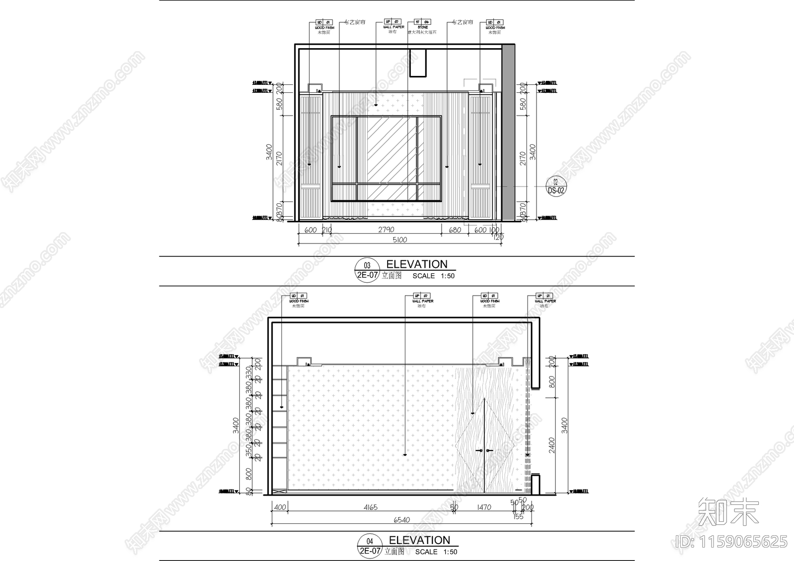 新中式私人会所CAcad施工图下载【ID:1159065625】