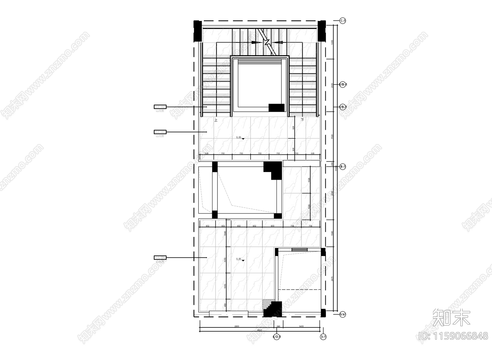 工装公共楼梯施工图下载【ID:1159066848】