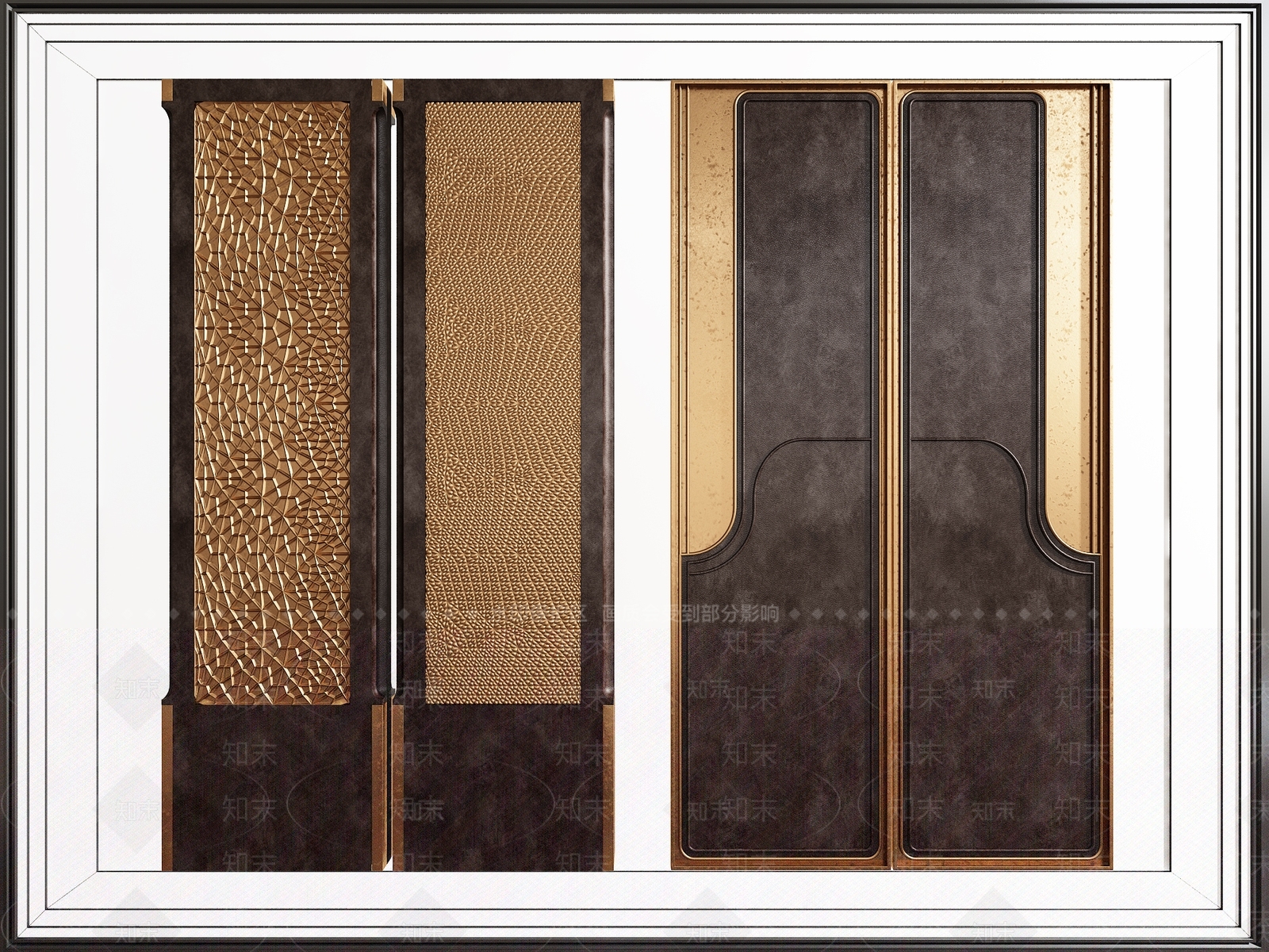 新中式屏风隔断SU模型下载【ID:1159068256】