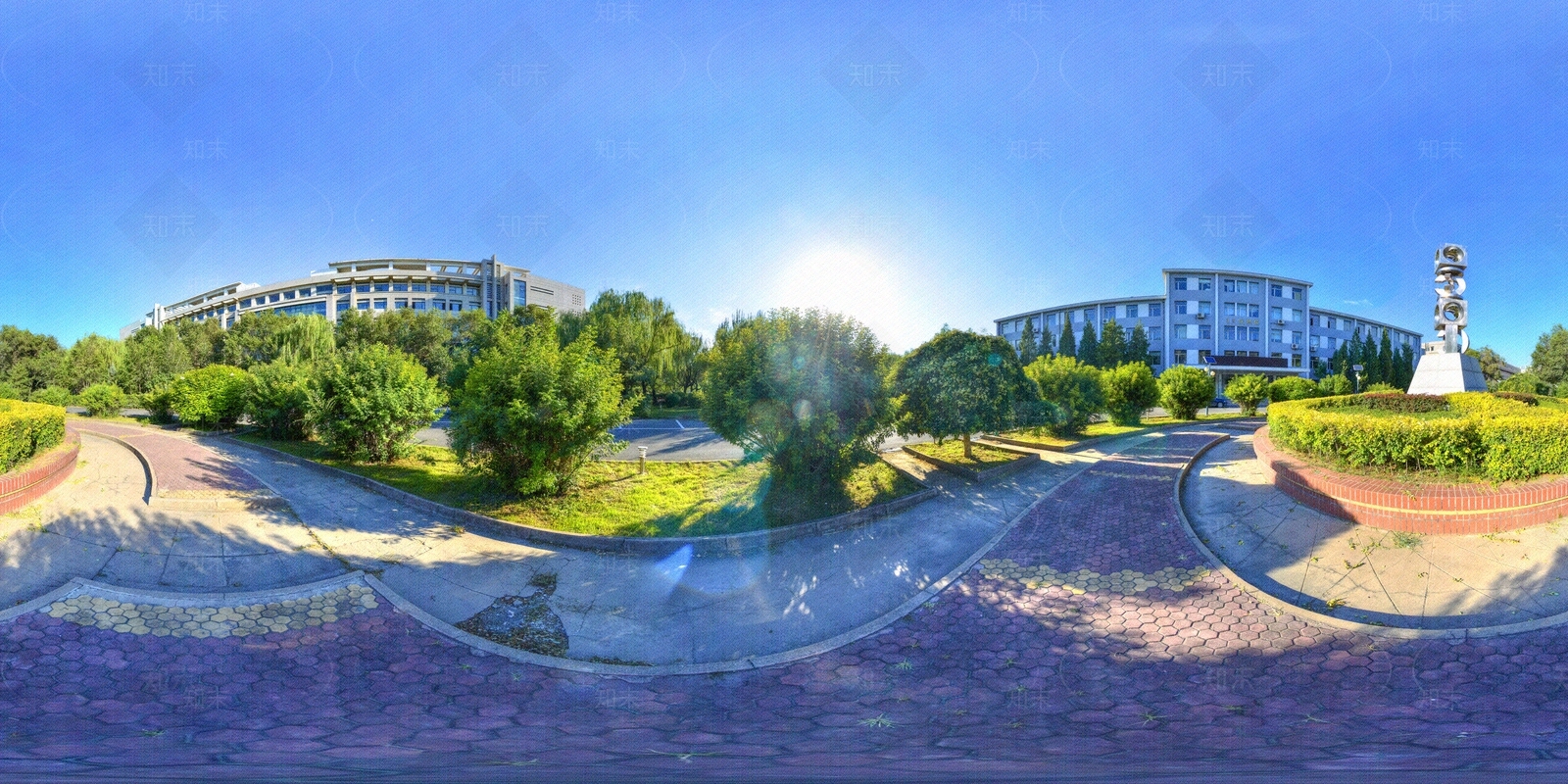 HDR城市小区社区广场全景贴图下载【ID:1159068349】