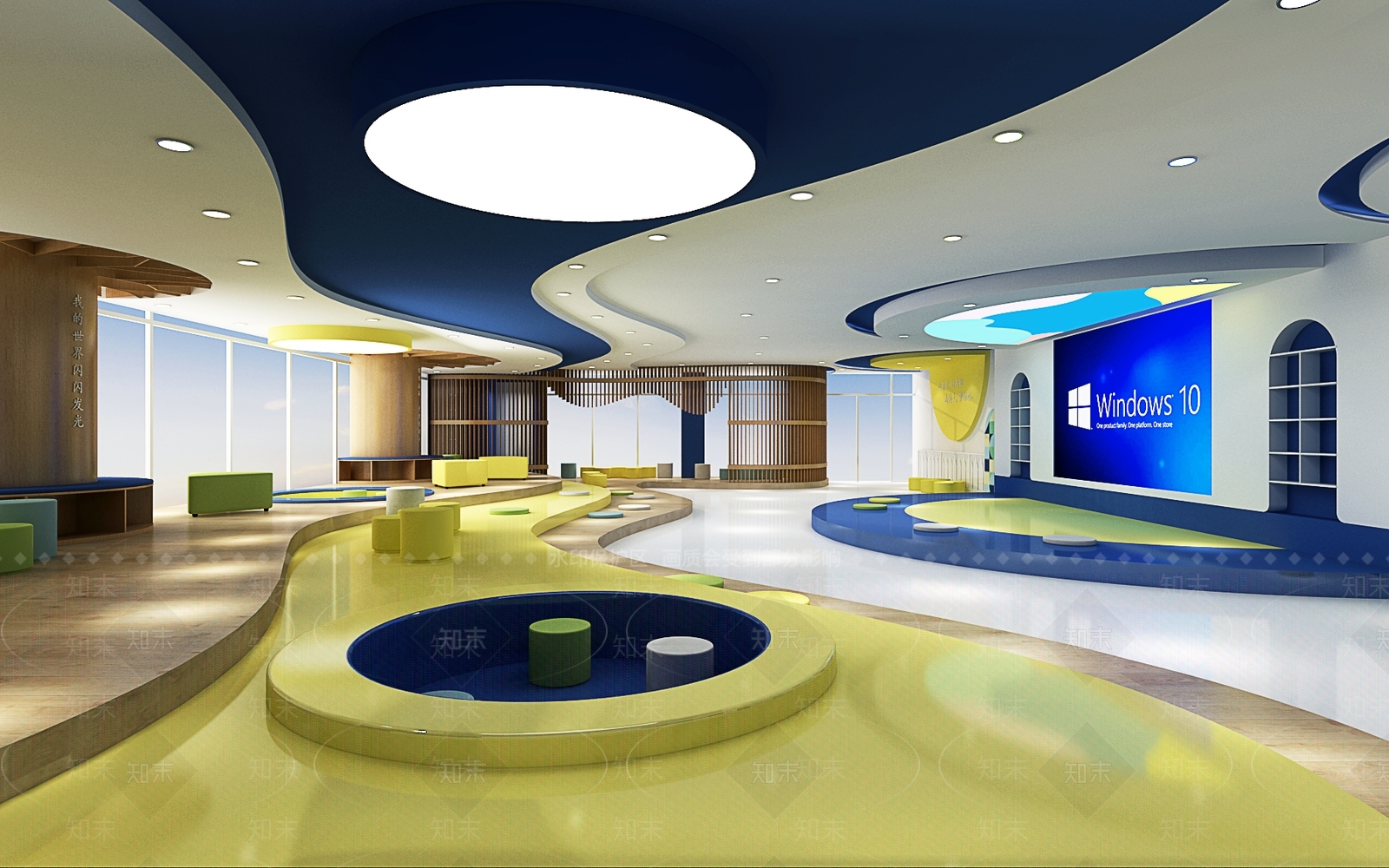 现代多功能厅3D模型下载【ID:1159068348】