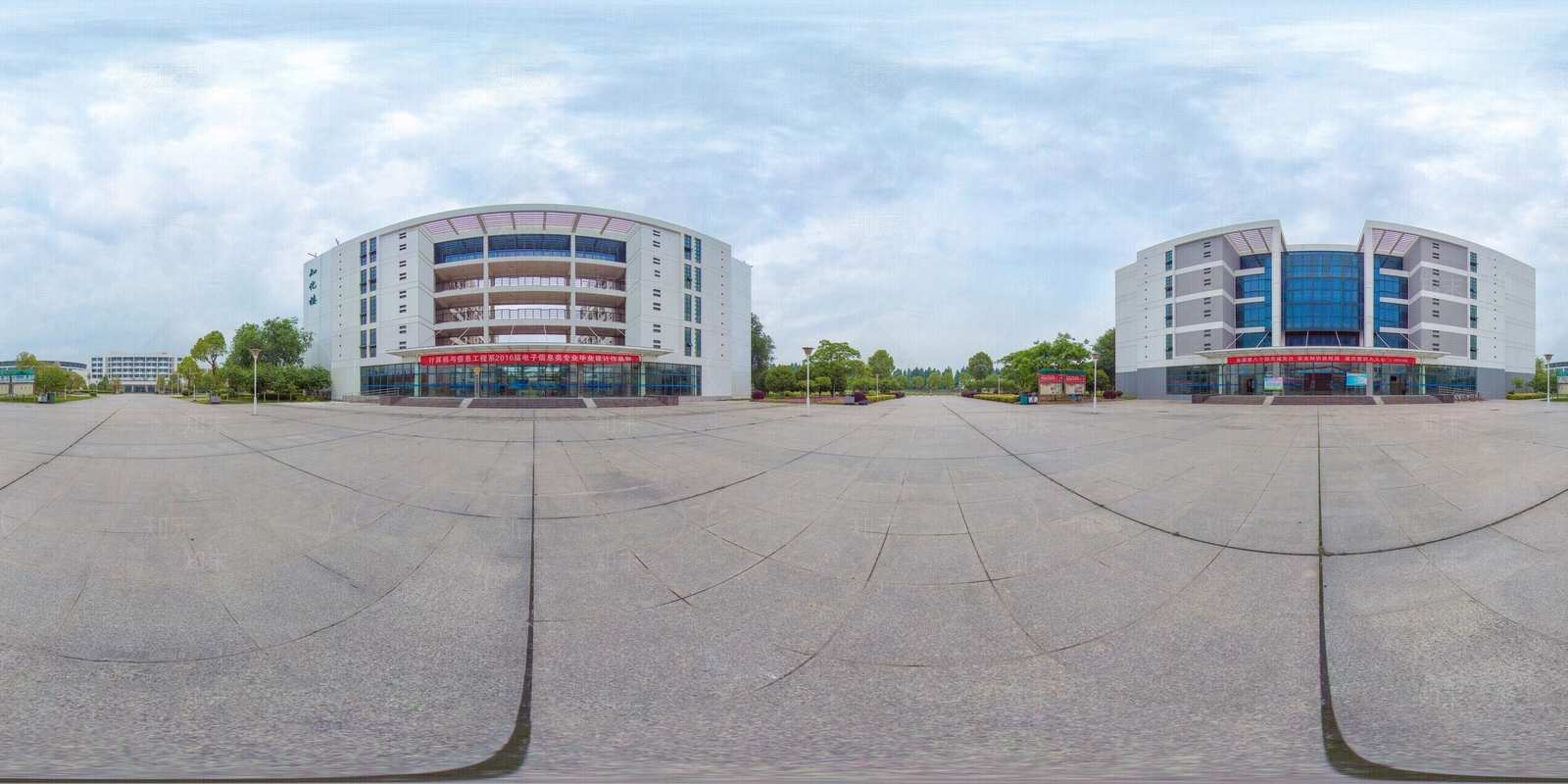 HDR城市小区社区广场全景贴图下载【ID:1159069687】