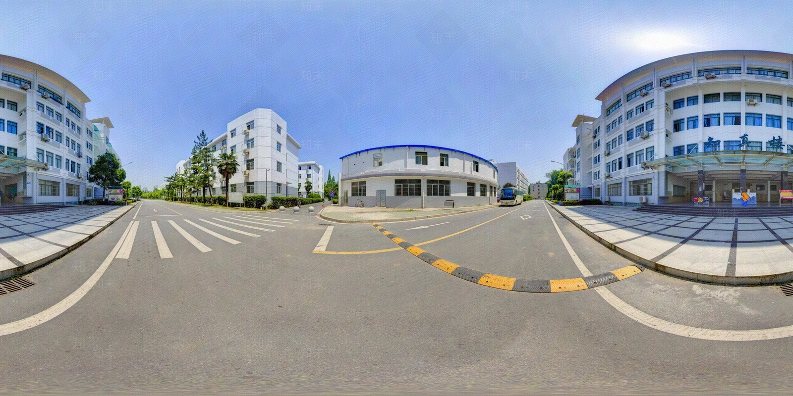 HDR城市小区社区广场全景贴图下载【ID:1159069770】