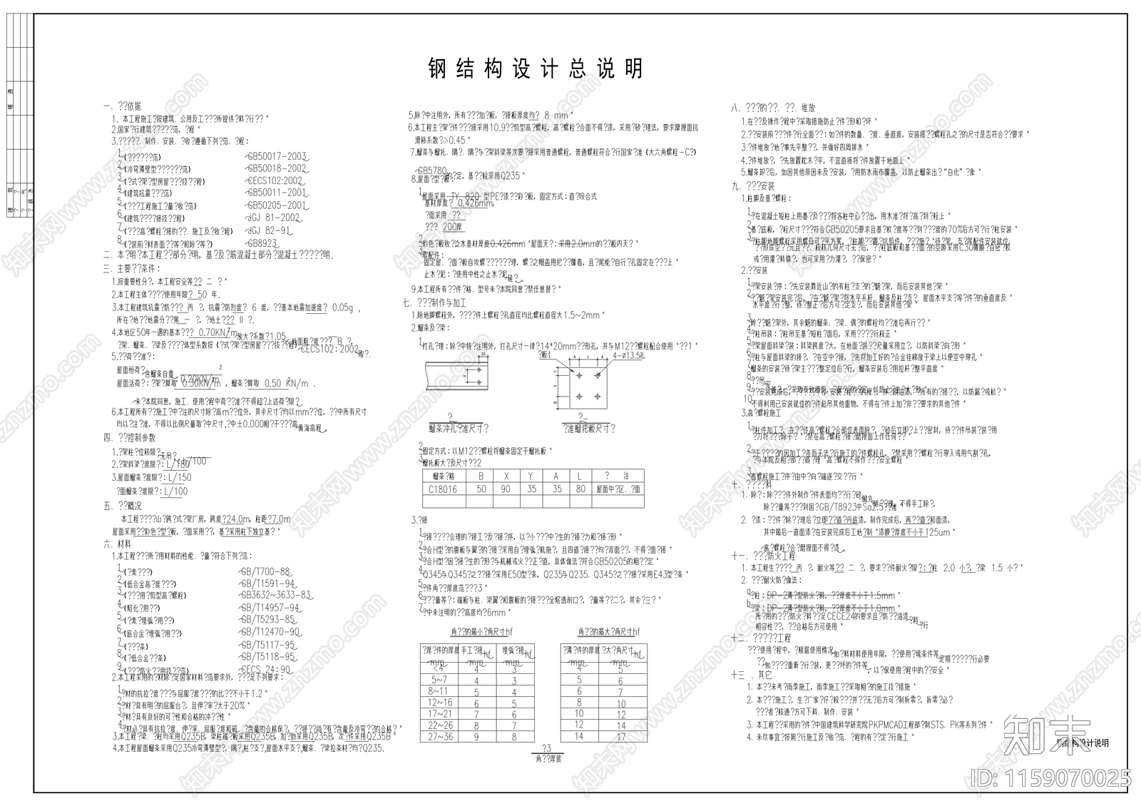 金属冷加工厂房cad施工图下载【ID:1159070025】