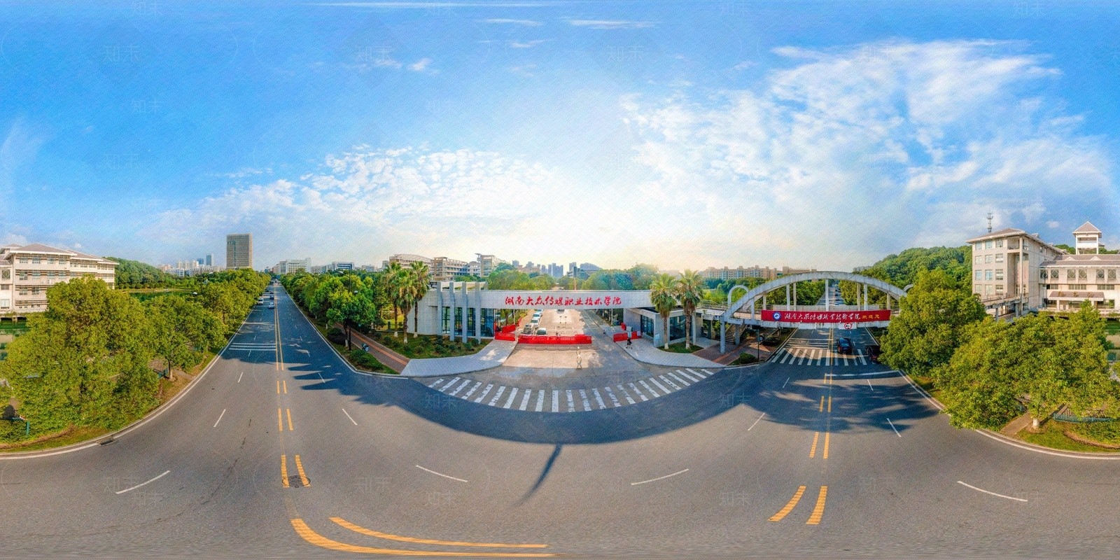 HDR城市小区社区广场全景贴图下载【ID:1159071443】