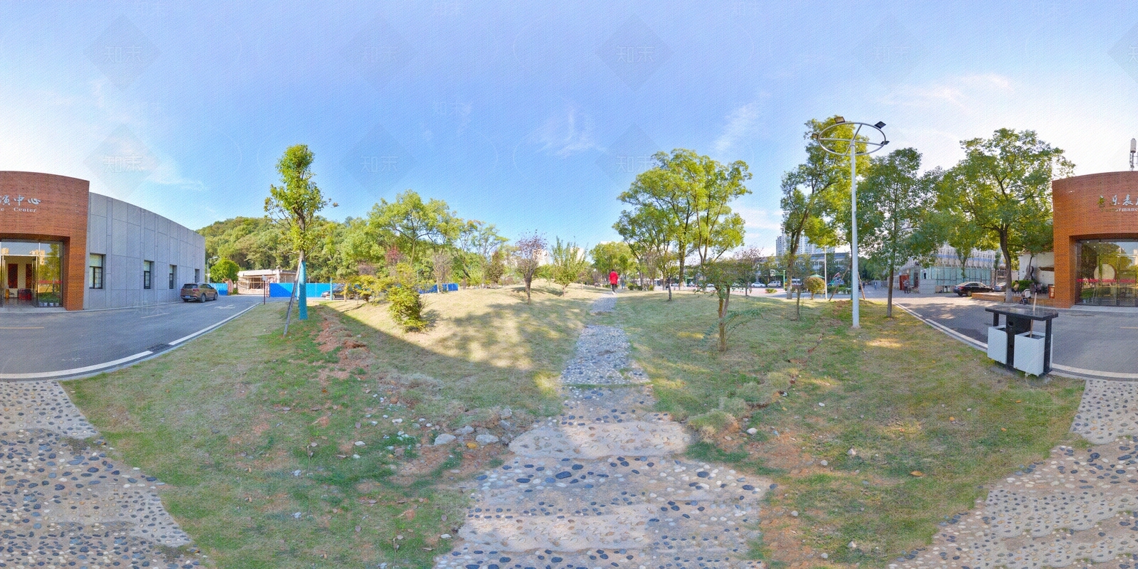 HDR城市小区社区广场全景贴图下载【ID:1159072187】
