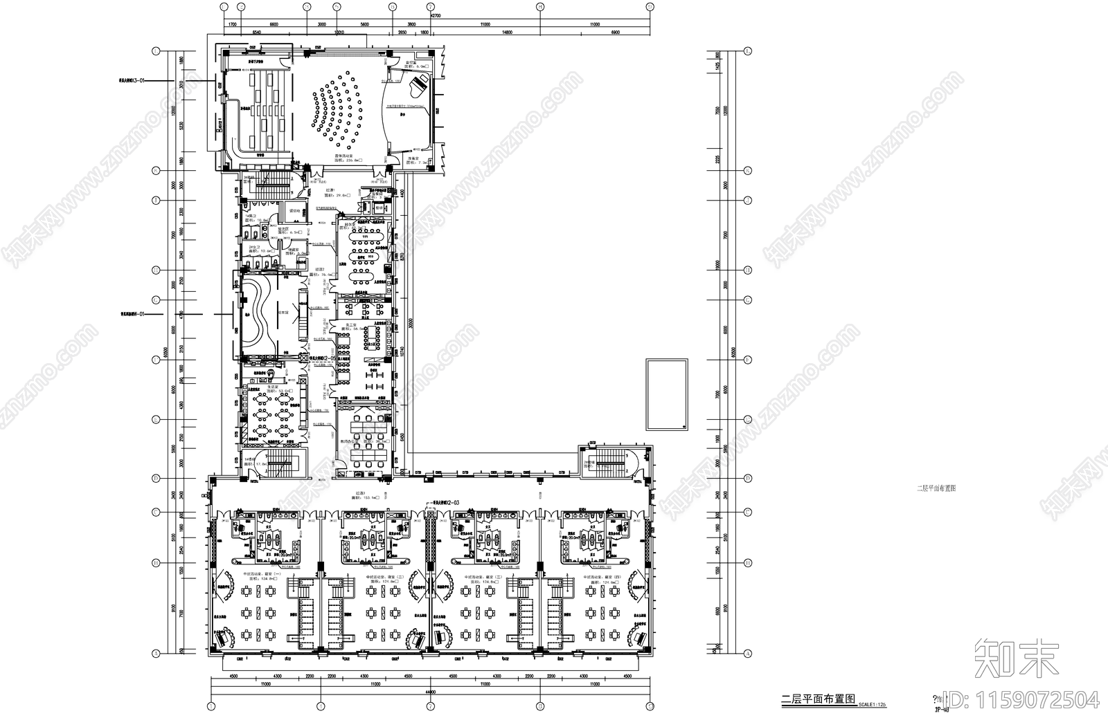 幼儿园室内装cad施工图下载【ID:1159072504】