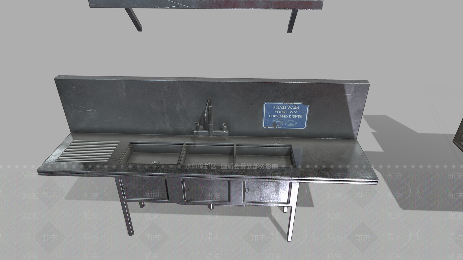 水槽3D模型下载【ID:1159073015】