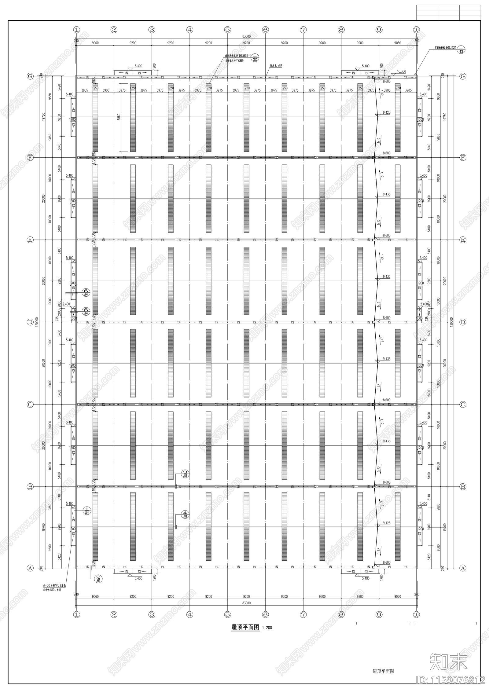 钣金制造车间建筑图cad施工图下载【ID:1159076812】