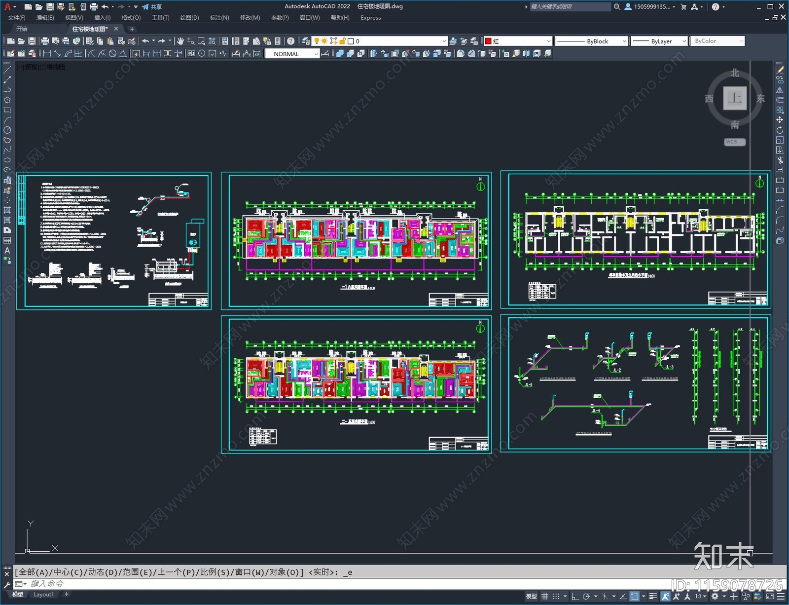 住宅楼地暖图施工图下载【ID:1159078726】