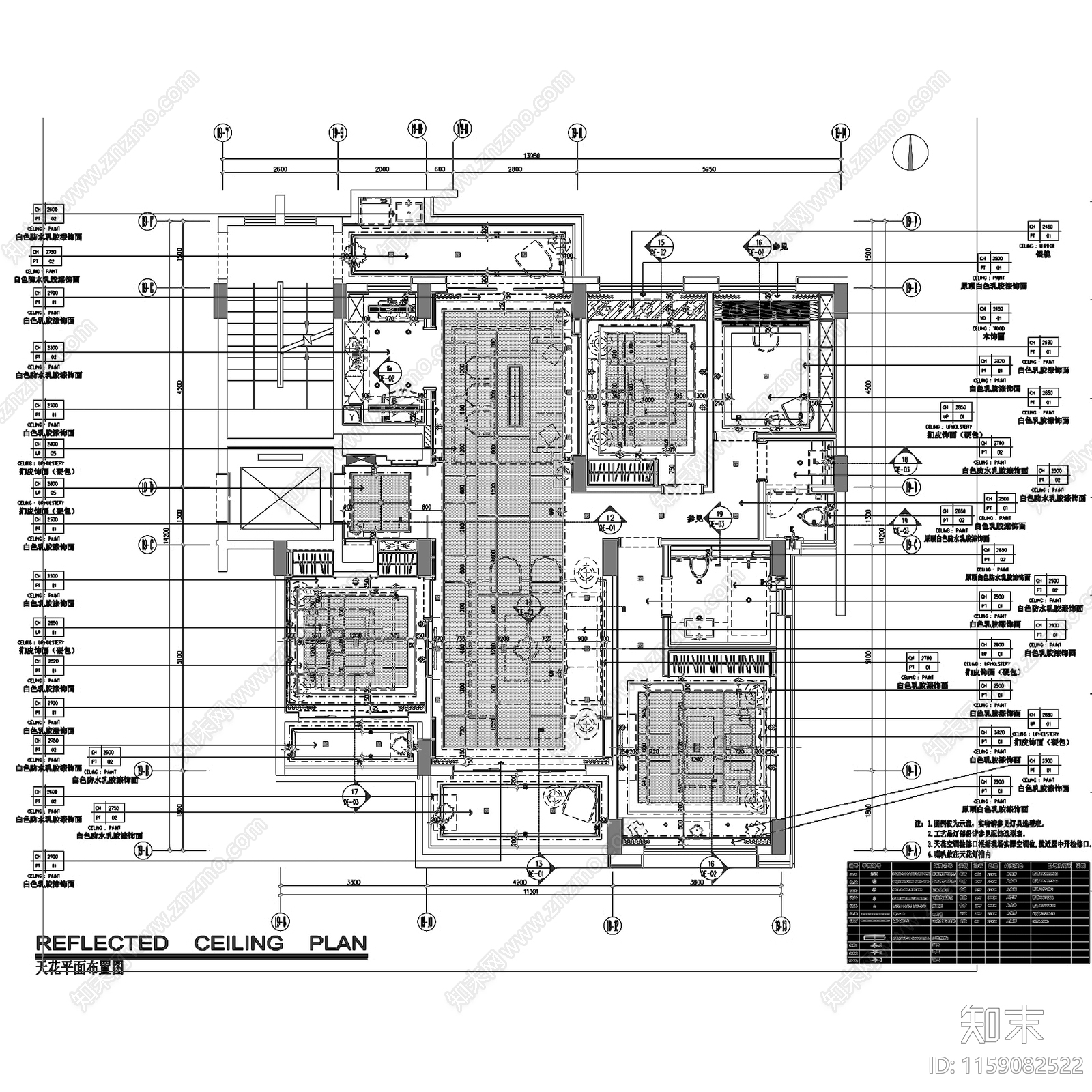 现代新中式前海时代广场A户型样板房室内家装cad施工图下载【ID:1159082522】