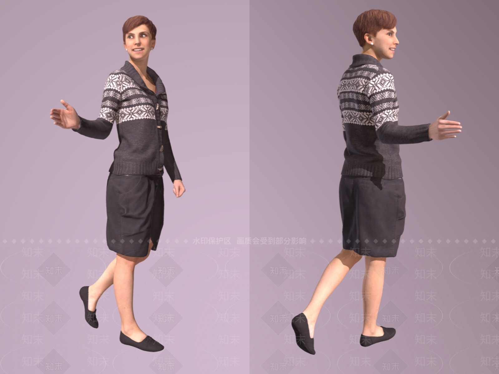女白领SU模型下载【ID:1159088094】