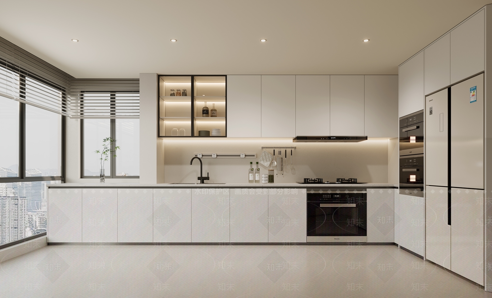 现代家装厨房3D模型下载【ID:1159089359】