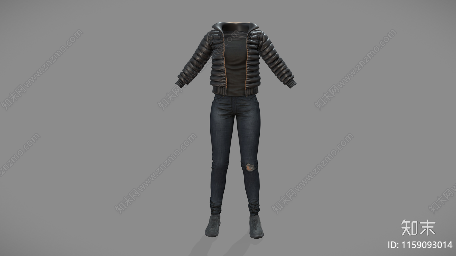 棉服休闲3D模型下载【ID:1159093014】