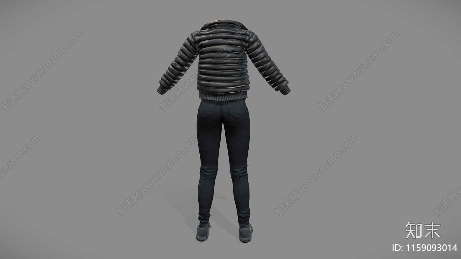 棉服休闲3D模型下载【ID:1159093014】