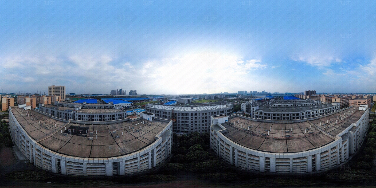 HDR城市小区社区广场全景贴图下载【ID:1159096598】