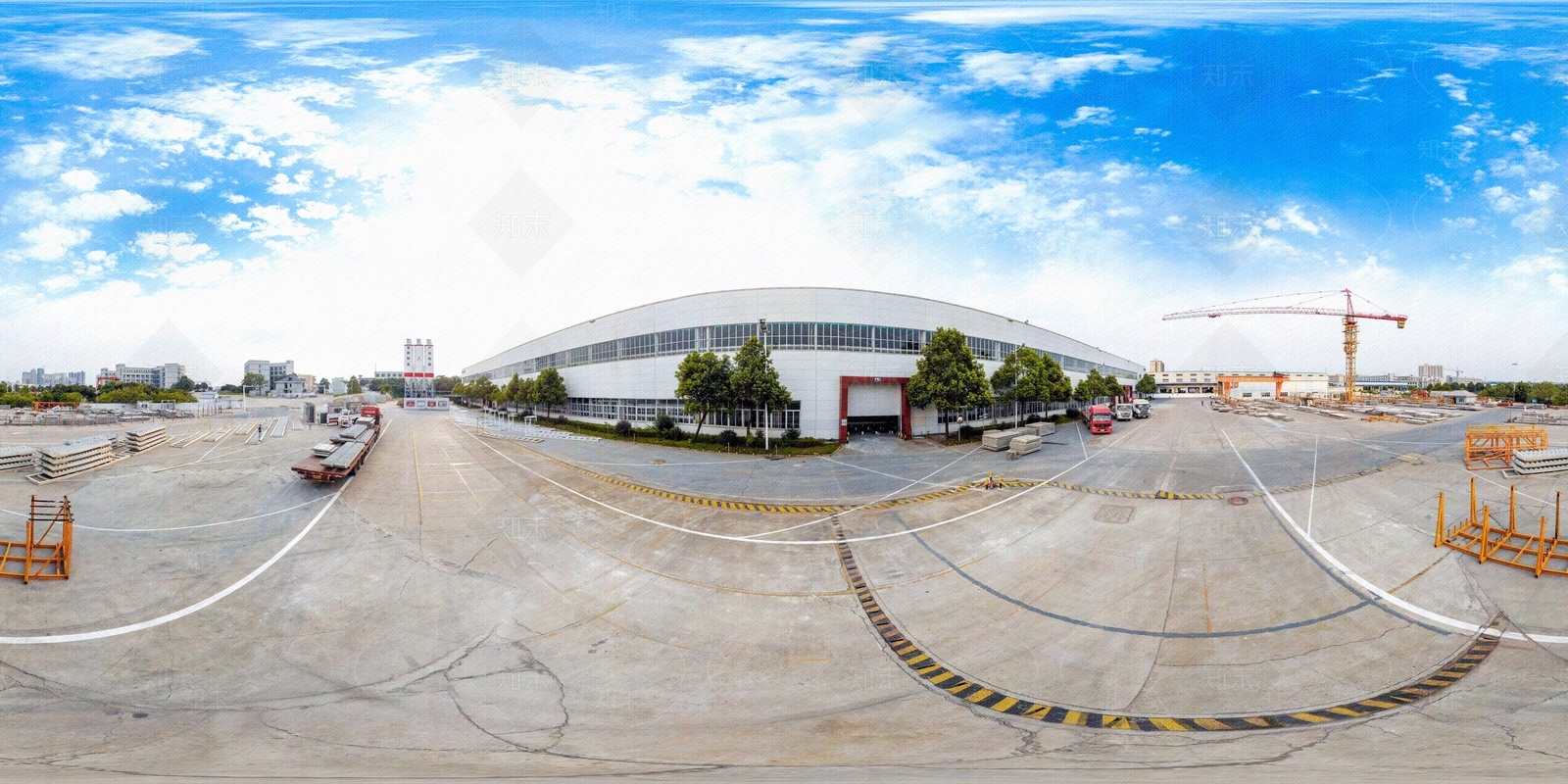 HDR城市小区社区广场全景贴图下载【ID:1159096819】