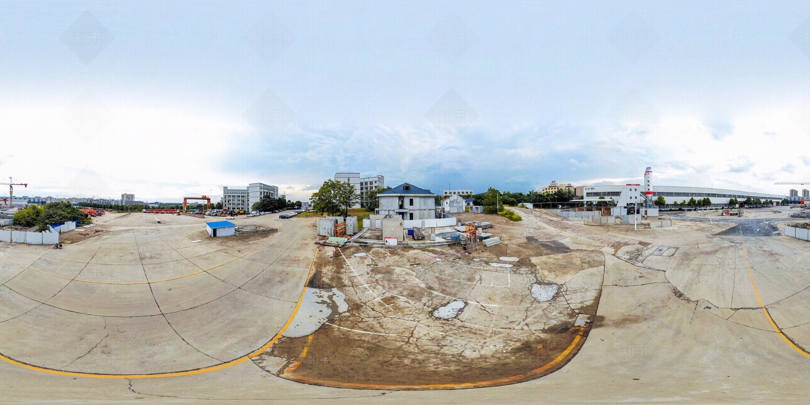 HDR城市小区社区广场全景贴图下载【ID:1159096996】