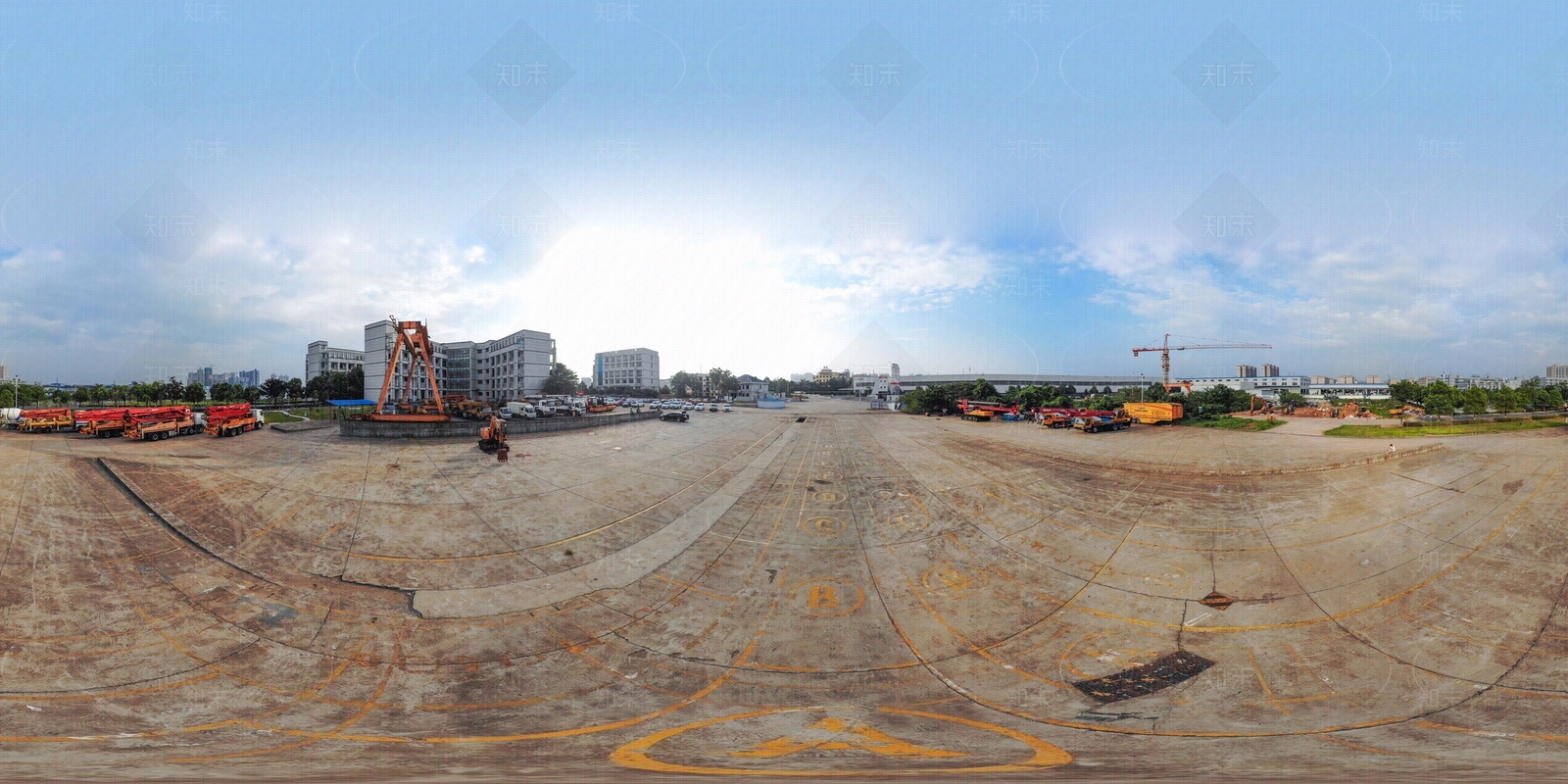 HDR城市小区社区广场全景贴图下载【ID:1159097012】