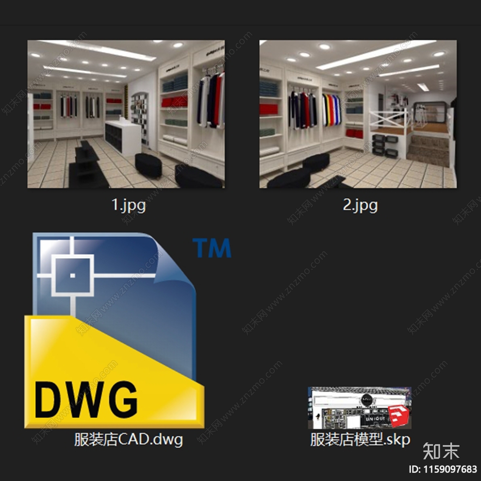 GANGA永恒之河服装店室内工装部分CAcad施工图下载【ID:1159097683】